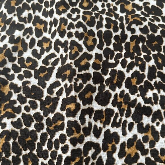 J.Crew Linen Blend Cheetah Skirt Size 6 - Picture 3 of 6